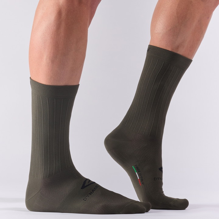 Wielersokken EKOI Perf DYNAMIC LINE 18 KHAKI