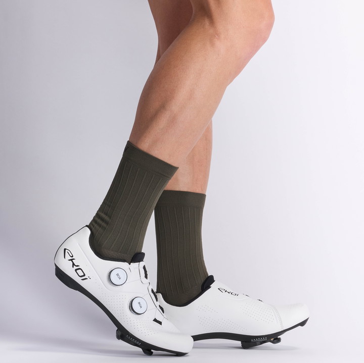 Wielersokken EKOI Perf DYNAMIC LINE 18 KHAKI