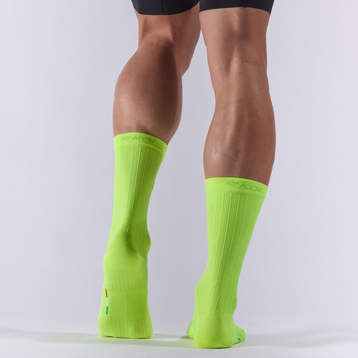 Chaussettes EKOI Perf DYNAMIC LINE 18 cm Jaune fluo