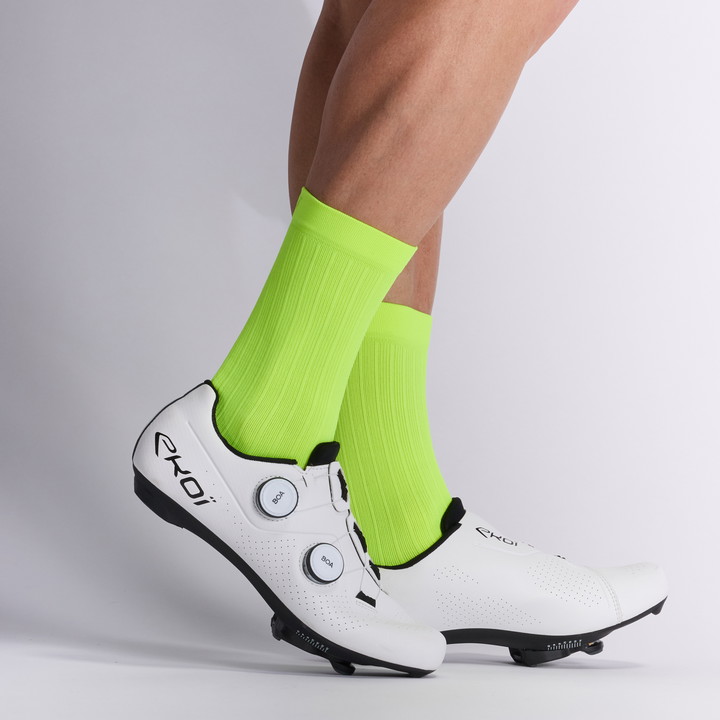 Chaussettes EKOI Perf DYNAMIC LINE 18 cm Jaune fluo