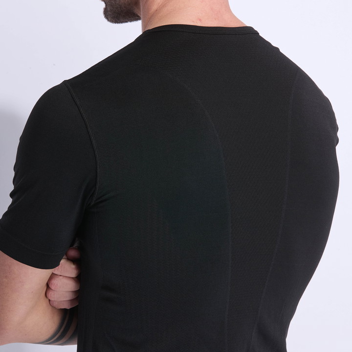 T-SHIRT EKOI RUN RACING OUTLAST SCHWARZ