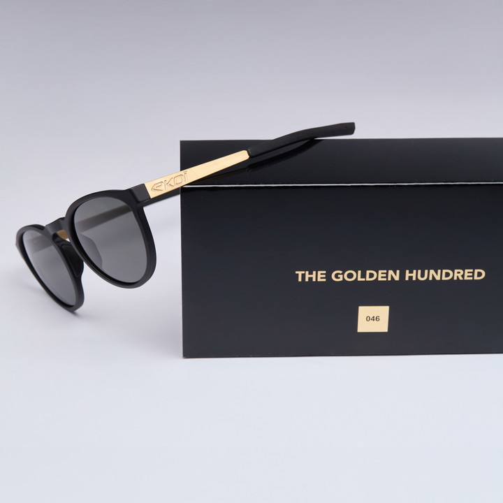 Lunettes EKOI Racing LIFESTYLE RONDES LTD Gold 24k Polarisé