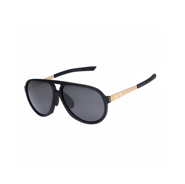 EKOI Racing LIFESTYLE PILOTES LTD 24k Gold Polarized Cycling Sunglasses