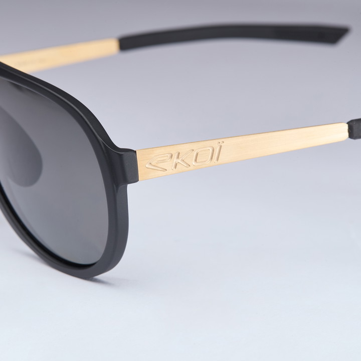 Lunettes EKOI Racing LIFESTYLE PILOTES LTD Gold 24k Polarisé
