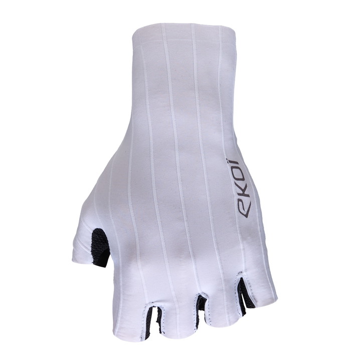 Gants vélo EKOI Racing Aero PRO Poron®Blanc