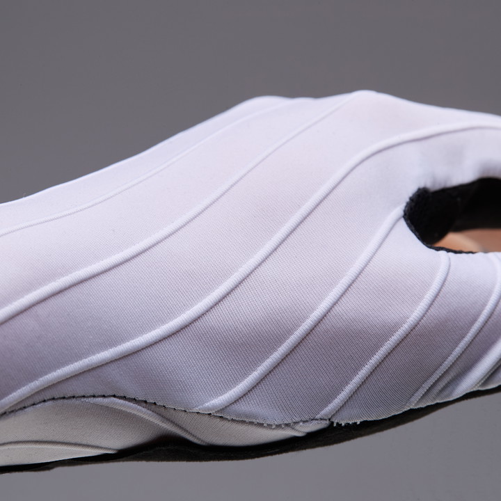 Gants vélo EKOI Racing Aero PRO Poron®Blanc