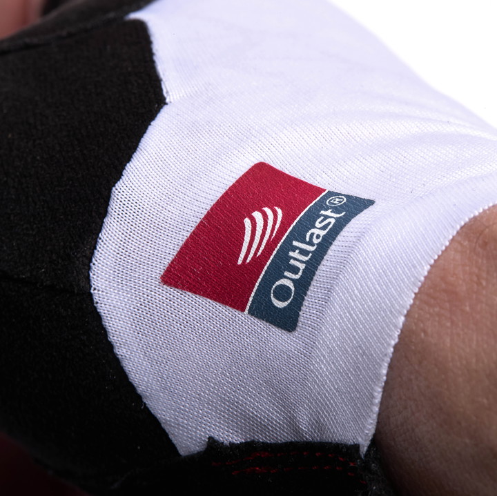 Gants vélo EKOI Racing OUTLAST® Poron® Blanc