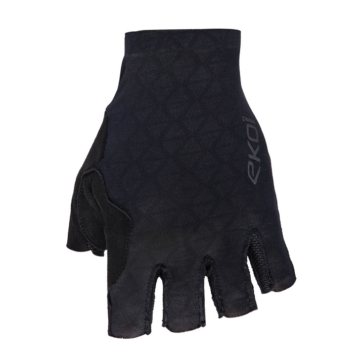Gants vélo EKOI Racing OUTLAST® Poron® Noir
