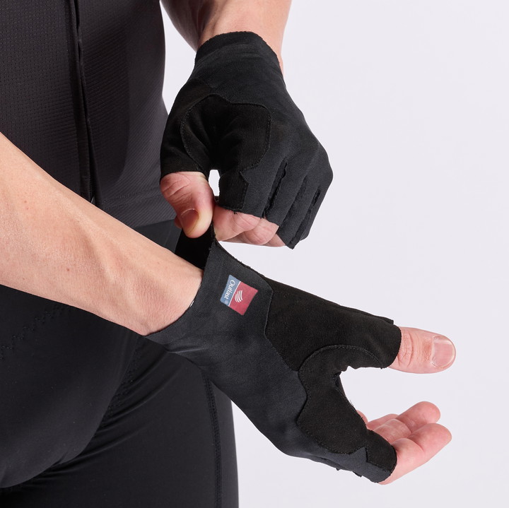 Gants vélo EKOI Racing OUTLAST® Poron® Noir
