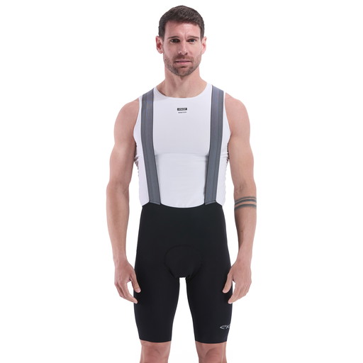Culotte con tirantes EKOI Perf PORON SHOCK ABSORBER Negro