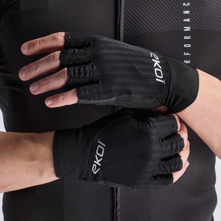 Guanti da strada EKOI Perf GEL PROTECT Neri
