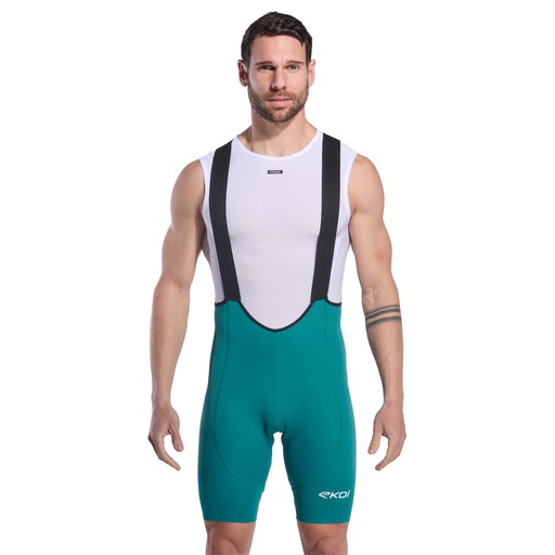 Culotte con tirantes EKOI Perf GEL ULTIMATE Verde Azur