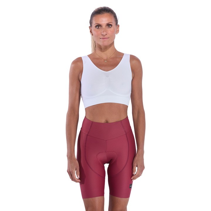 CUISSARD FEMME EKOI PERF GEL POWER PIXEL SANS BRETELLES RHUBARBE