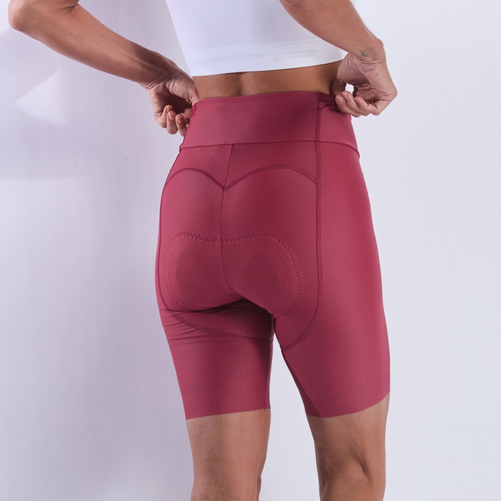CUISSARD FEMME EKOI PERF GEL POWER PIXEL SANS BRETELLES RHUBARBE