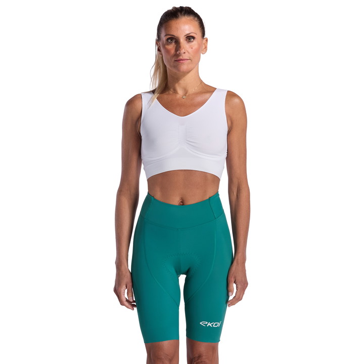 CUISSARD Femme EKOI PERF GEL POWER SANS BRETELLES VERT AZUR