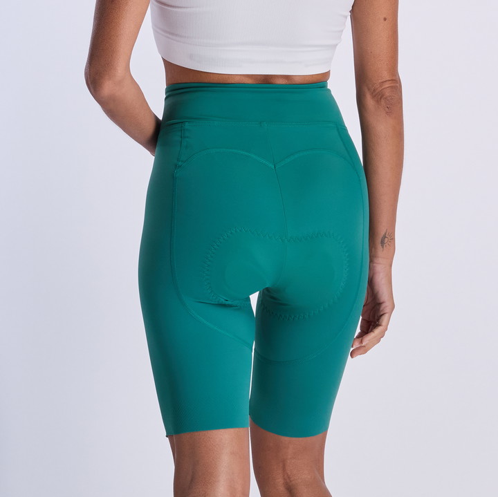 CUISSARD Femme EKOI PERF GEL POWER SANS BRETELLES VERT AZUR