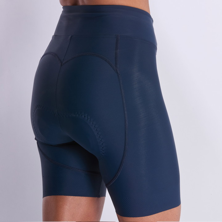 Cuissard femme EKOI Perf GEL POWER court sans bretelles Marine