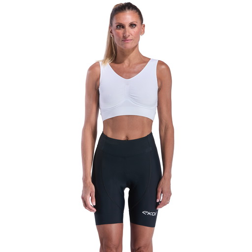 Cuissard femme EKOI Perf GEL POWER court sans bretelles Noir
