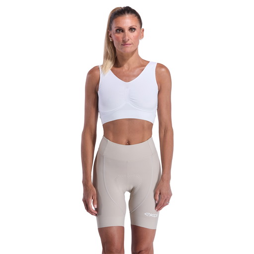 Culotte corto de mujer EKOI Perf GEL POWER sin tirantes Arena