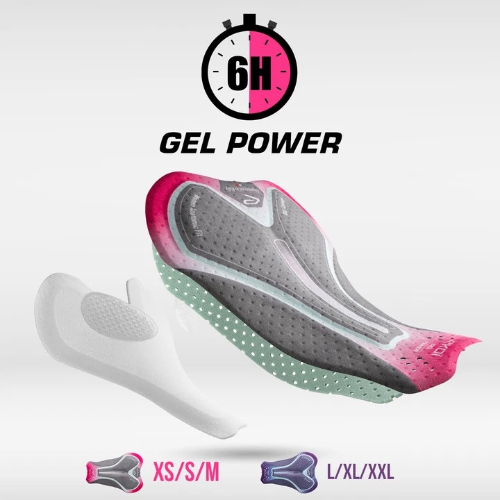 Dámské cyklistické kraťasy EKOI Perf GEL POWER krátké pískové