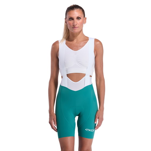 Bibshorts kvinnor EKOI Perf GEL POWER kort Smaragdgröna