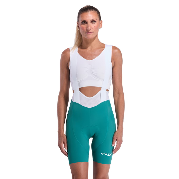 CUISSARD Femme EKOI PERF GEL POWER COURT VERT AZUR