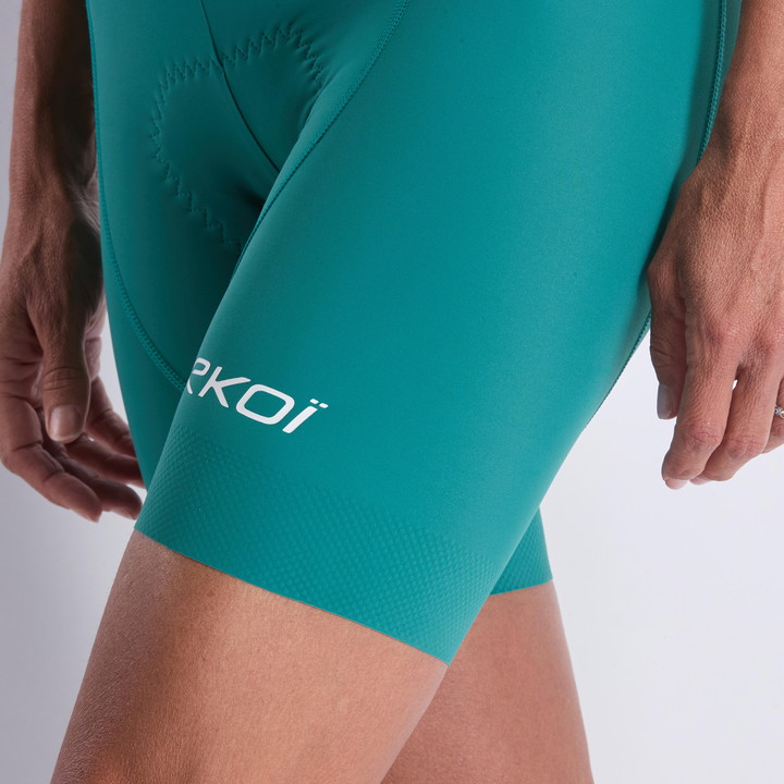 CUISSARD Femme EKOI PERF GEL POWER COURT VERT AZUR
