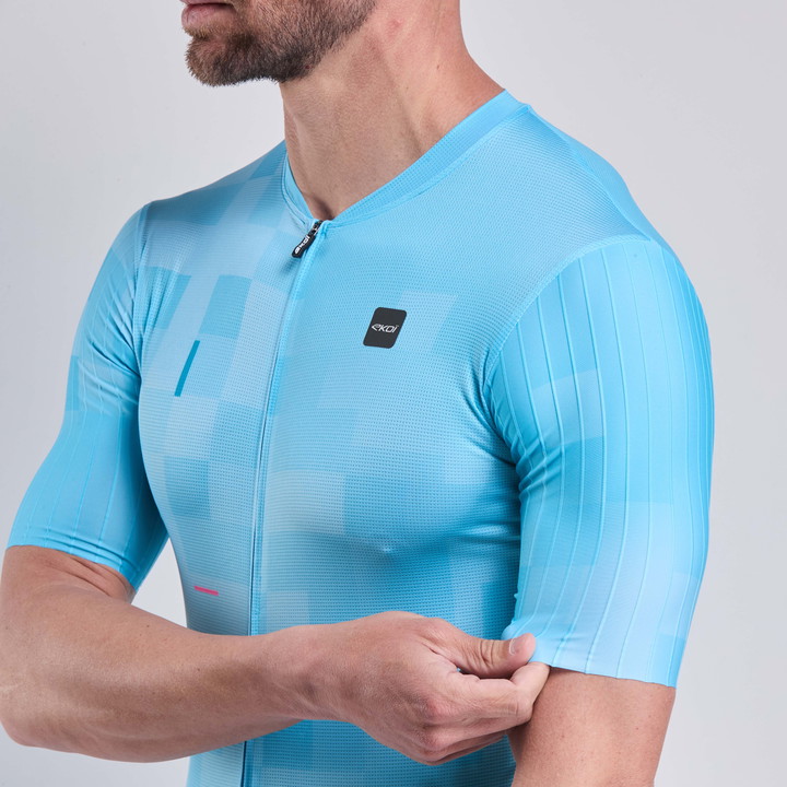 MAILLOT EKOI PERF COBBLE TURQUOISE