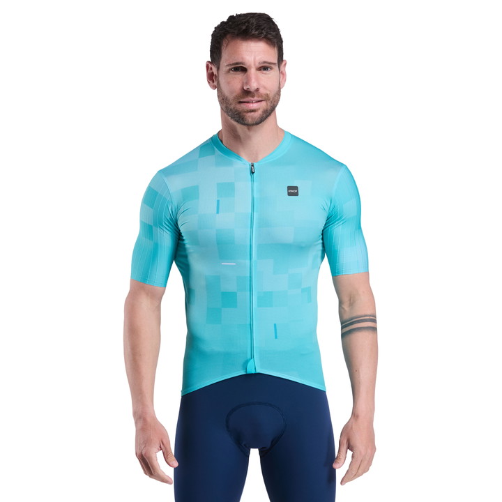 MAILLOT EKOI PERF COBBLE VERT AZUR