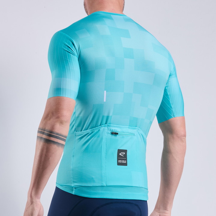 MAILLOT EKOI PERF COBBLE VERT AZUR