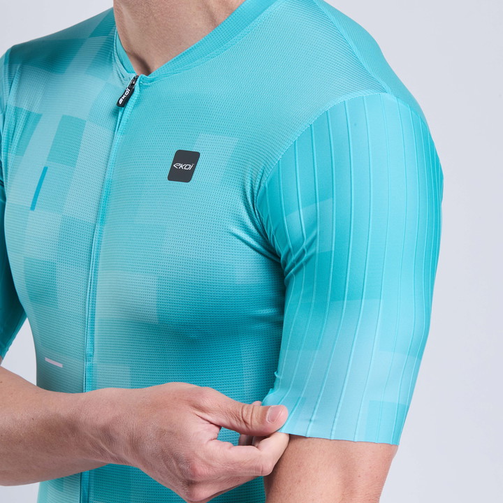 MAILLOT EKOI PERF COBBLE VERT AZUR