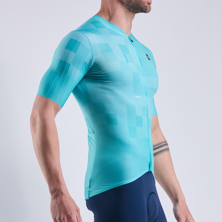 MAILLOT EKOI PERF COBBLE VERT AZUR