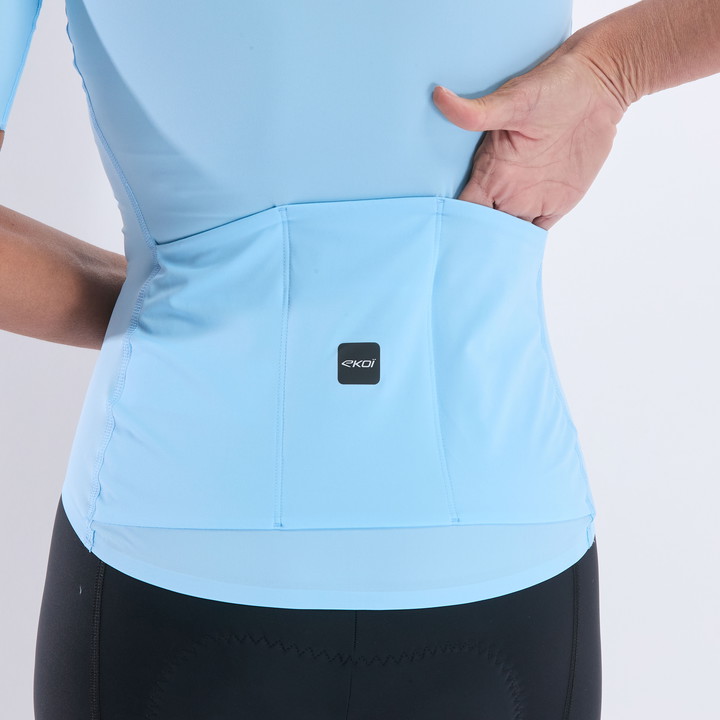 Maillot femme EKOI Racing SUPERSOFT Bleu ciel