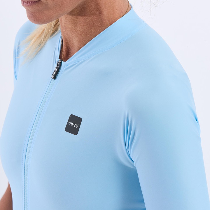 Maillot femme EKOI Racing SUPERSOFT Bleu ciel