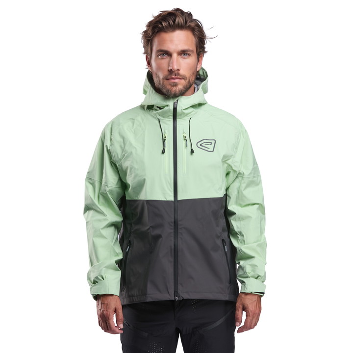 FURY MTB Rain Jacket EKOI Racing Charcoal Lime