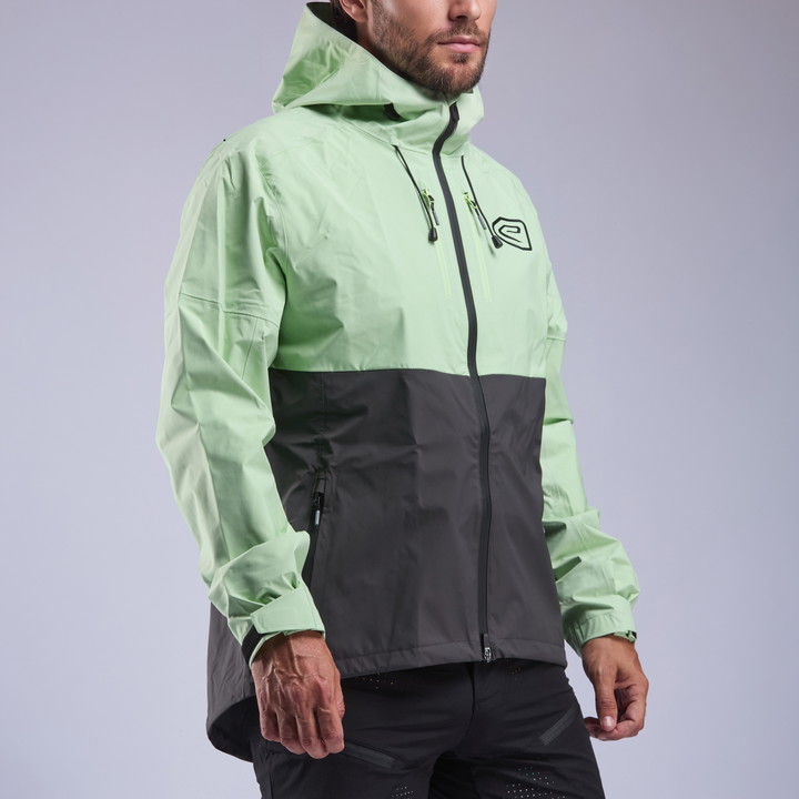 FURY MTB Rain Jacket EKOI Racing Charcoal Lime