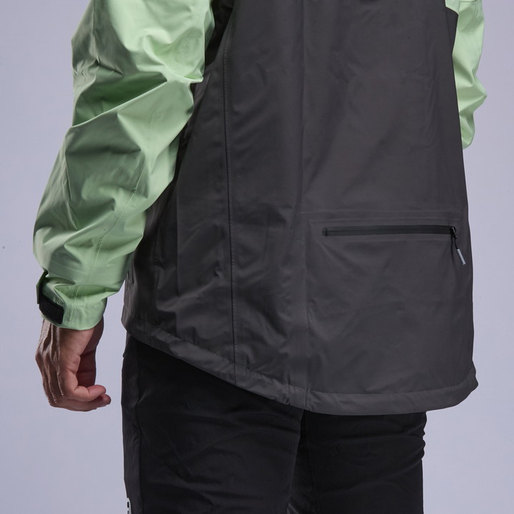 Chaqueta impermeable MTB EKOI Racing FURY Charcoal Lime