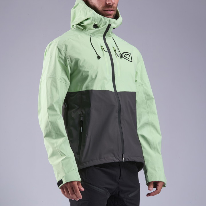 FURY MTB Rain Jacket EKOI Racing Charcoal Lime