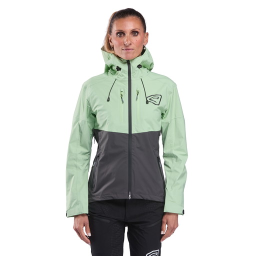 Regnjacka kvinnor MTB EKOI Racing FURY Charcoal Lime
