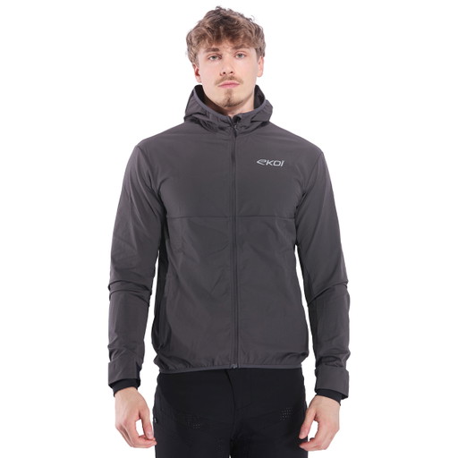 Casaco corta-vento BTT EKOI Perf POCKET ROAM Charcoal