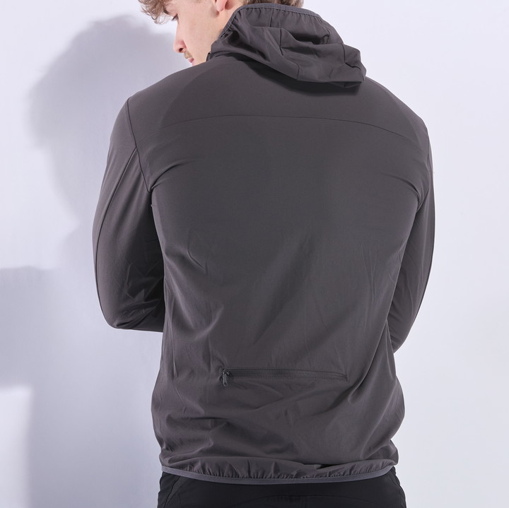 VESTE COUPE-VENT POCKET EKOI PERF RUSH CHARCOAL