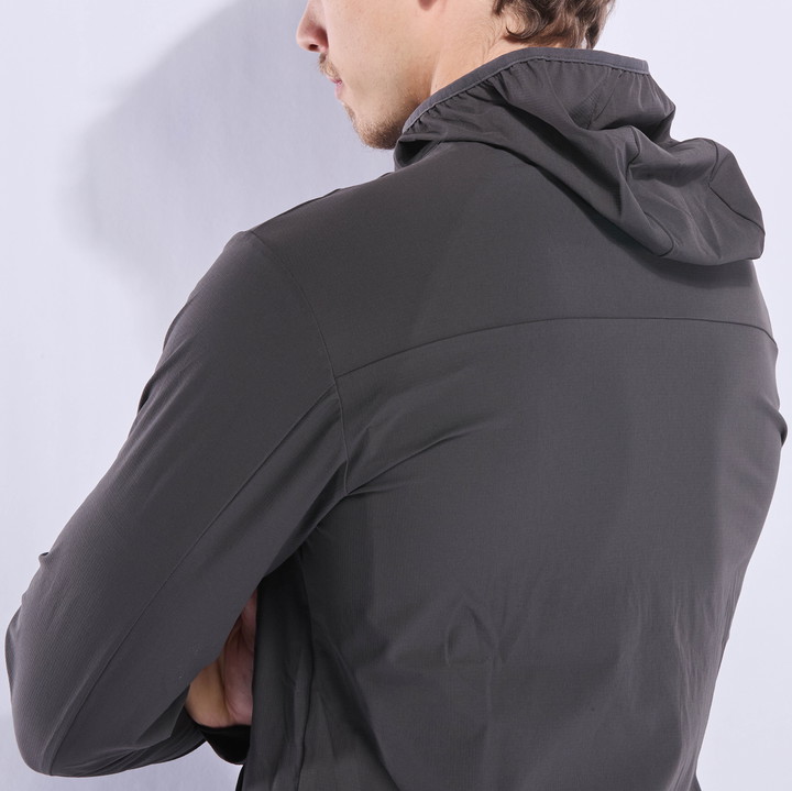 VESTE COUPE-VENT POCKET EKOI PERF RUSH CHARCOAL