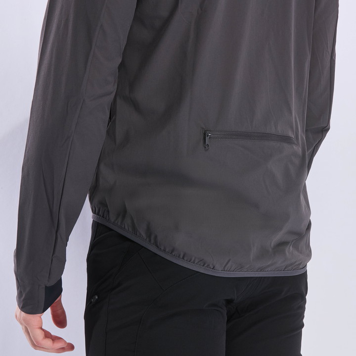 VESTE COUPE-VENT POCKET EKOI PERF RUSH CHARCOAL