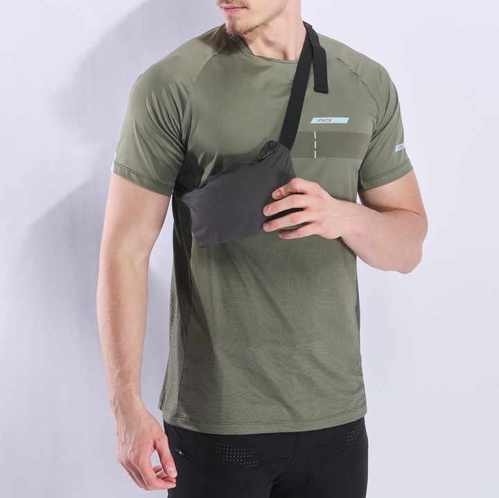 VESTE COUPE-VENT POCKET EKOI PERF RUSH CHARCOAL