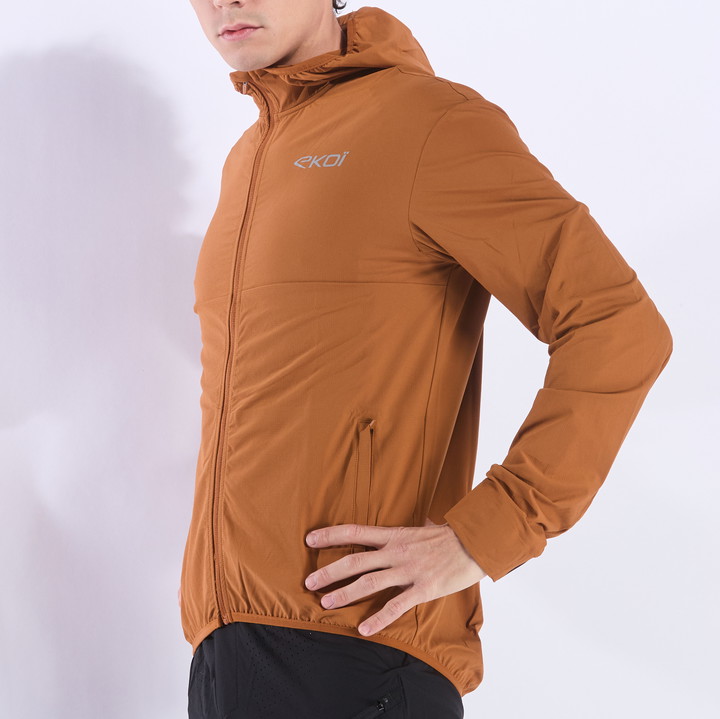 VESTE COUPE-VENT POCKET EKOI PERF RUSH CARAMEL