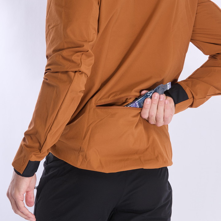 VESTE COUPE-VENT POCKET EKOI PERF RUSH CARAMEL
