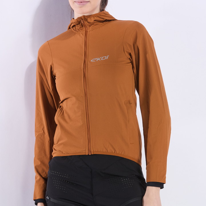VESTE COUPE-VENT POCKET EKOI WM PERF RUSH CARAMEL