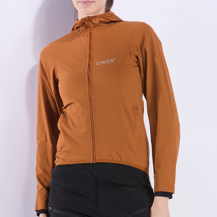 VESTE COUPE-VENT POCKET EKOI WM PERF RUSH CARAMEL