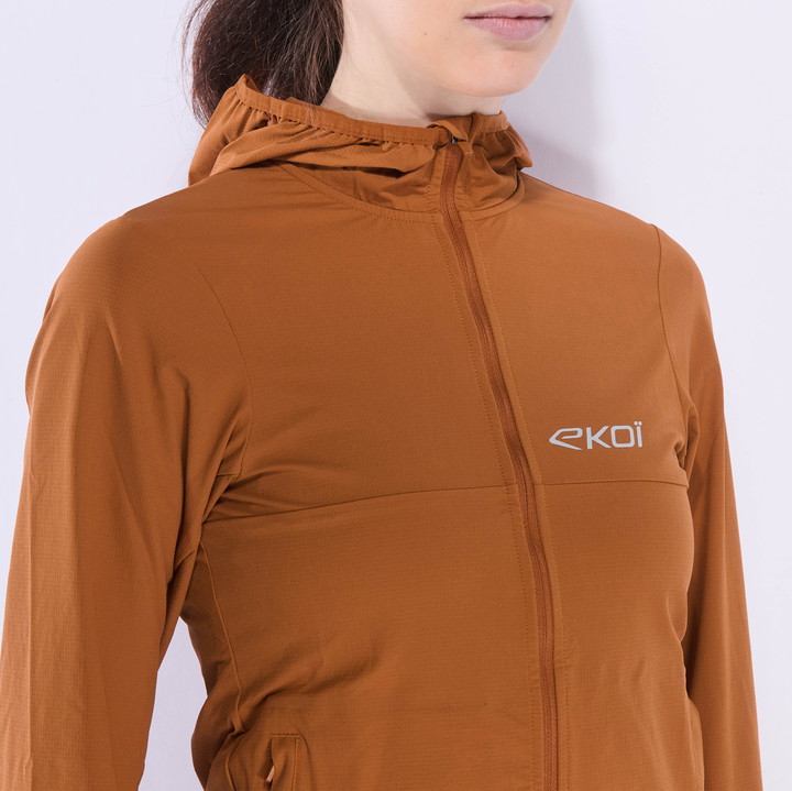 VESTE COUPE-VENT POCKET EKOI WM PERF RUSH CARAMEL