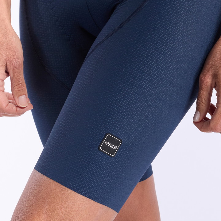 Dámské cyklistické kraťasy EKOI Perf GEL POWER PIXEL námořnická modrá